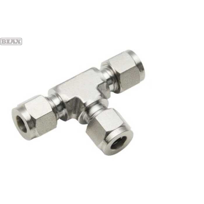 BIAX/巴克斯 BIAX/巴克斯 UT-15-0 C13643 不锈钢双卡套式公制三通接头/AT91-100-1444 UT-15-0