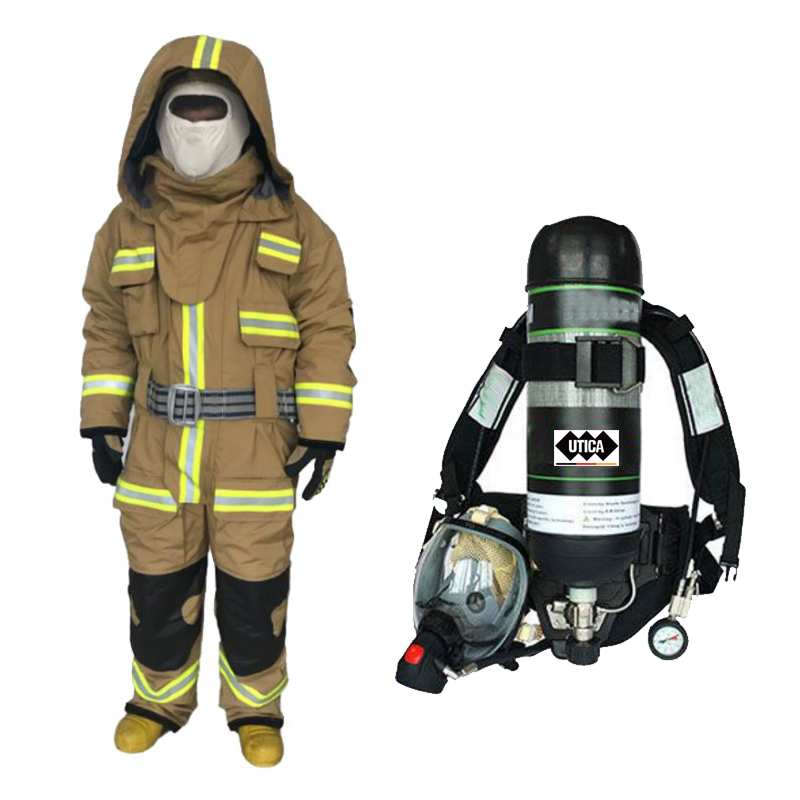 UTICA/优迪佧 UTT8-1000 UTT8-1000 连体式消防灭火装具防护服套装正压式空气呼吸器炭纤维气瓶钢瓶呼吸面自给开放救生空气呼吸器