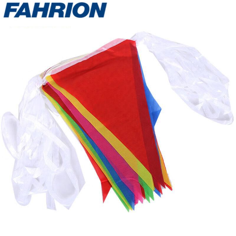 FAHRION/飞日诺 FAHRION/飞日诺 FR055823 102326825 FAHRION飞日诺  三角串旗带绳子 (最小起订量 :4包) 白绳40米80面旗子, 15*25cm FR055823