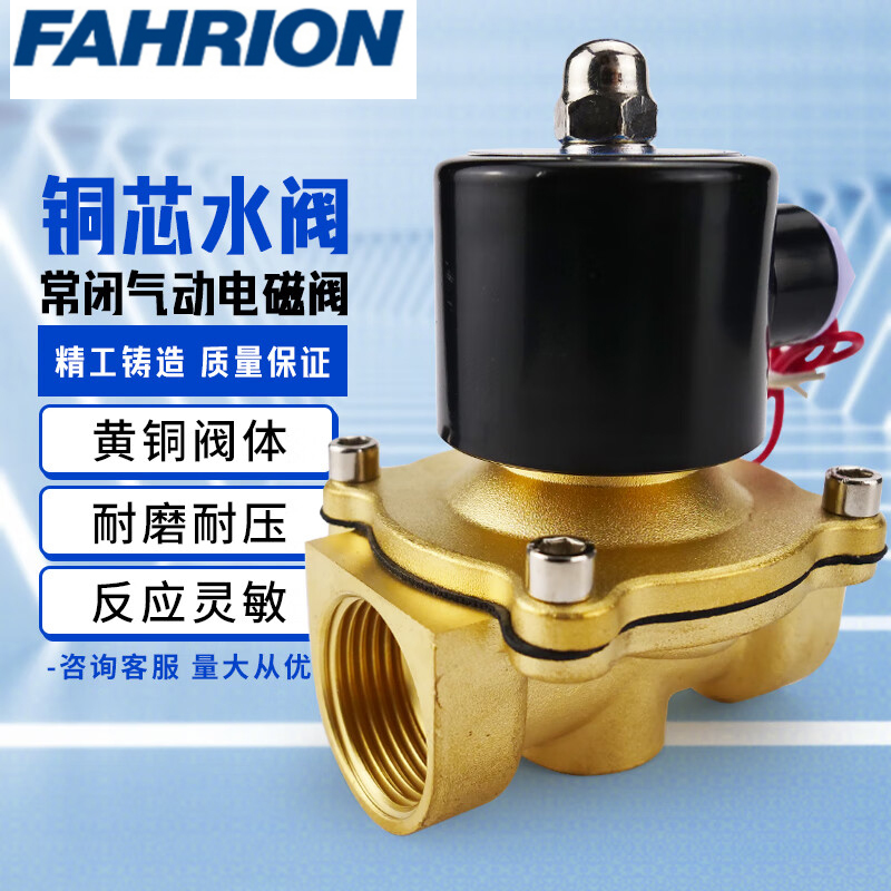 FAHRION/飞日诺 FAHRION/飞日诺 FR210474 100108153 FAHRION飞日诺  铜芯常闭气动电磁阀 (最小起订量 :1个) 220V（4分）160-15 FR210474