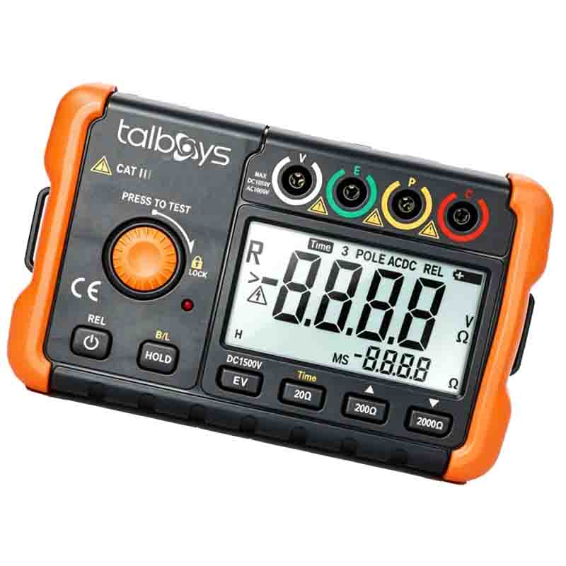 Talbys/塔尔博伊斯  Talbys/塔尔博伊斯  TAS-4105B TAS-4105B 接地电阻测试仪高精度数字摇表防雷土壤率元件测量仪 TAS-4105B